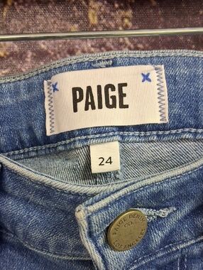 PAIGE Blue Skinny Jeans Size:24. NWT.